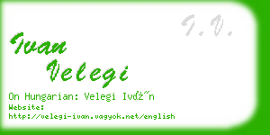 ivan velegi business card